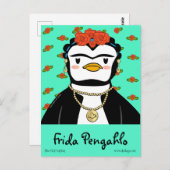 Frida Pengahlo Briefkaart (Voorkant / Achterkant)