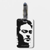 Frida Shadow Portrait Bagagelabel (Achterkant verticaal)