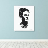 Frida Shadow Portrait Canvas Afdruk (Insitu (Houten vloer))