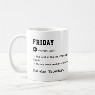 FRIDAY Mug - Weekend Vibes Café Mug