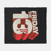 Friday the 13th | Bleeding Stacked 3D Logo Fleece Deken (Voorkant (Horizontaal))