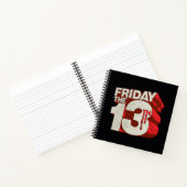 Friday the 13th | Bleeding Stacked 3D Logo Notitieboek (Binnen)