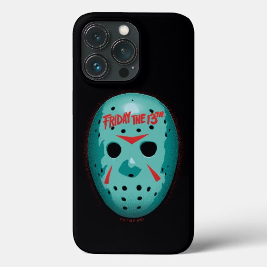 Friday the 13th Blue Hockey Mask Graphic Case-Mate iPhone Case (Achterkant)