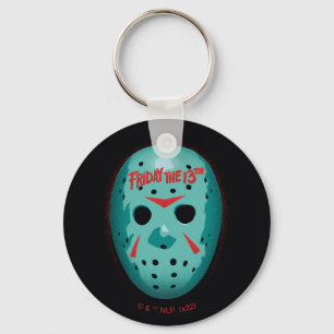 Friday the 13th Blue Hockey Mask Graphic Sleutelhanger