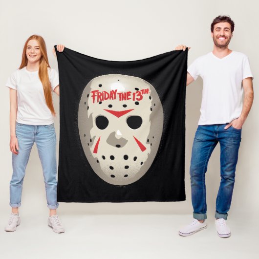 Friday the 13th | Hockey Mask Graphic Fleece Deken (In situ)