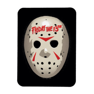 Friday the 13th Hockey Mask Graphic Magneet