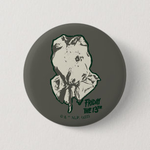 Friday the 13th Jason Voorhees Burlap Sack Ronde Button 5,7 Cm