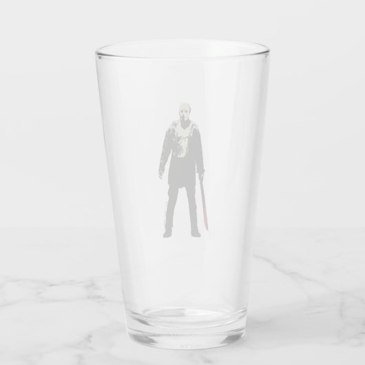 Friday the 13th Jason Voorhees Character Art Glas (Achterkant)