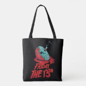 Friday the 13th | Knife Through Blue Hockey Mask Draagtas (Achterkant)