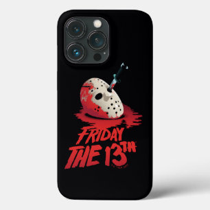 Friday the 13th   Knife Through Hockey Mask iPhone 13 Pro Hoesje