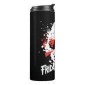 Friday the 13th | Paint Splatter Hockey Mask Thermosbeker (Gedraaid links)