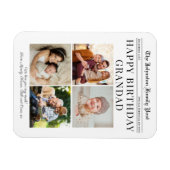 Fridge Magnet Anniversaire Journal personnalisable (Horizontal)