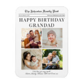 Fridge Magnet Anniversaire Journal personnalisable (Vertical)
