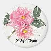 Fridge Magnet Camelia Worlds Best Maman (Devant)