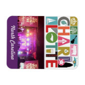 Fridge Magnet Charlotte North Carolina Magneet (Horizontaal)