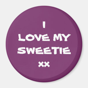 Fridge Magnet Cute, ik hou van mijn SWEETIE Magnet Magneet