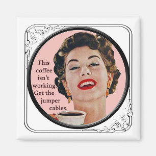 Fridge Magnet Deze koffie werkt niet Magneet