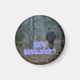 Fridge Magnet Message Fun Trackin Gone Sasquatch n Magneet