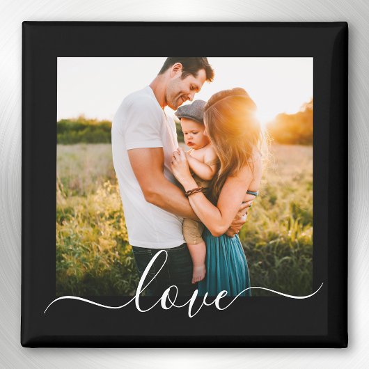 Fridge Magnet Modèle photo Love Texte noir