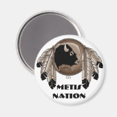 Fridge Magnet Native Art Metis Pride Magneet (Voorkant / Achterkant)