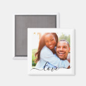 Fridge Magnet Photo Template Love Text White Magneet (Voorkant / Achterkant)