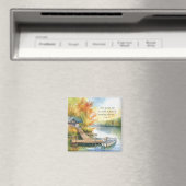 Fridge Magnet Tranquil Autum Lake PS23:2 (In Situ (Lave-vaisselle))