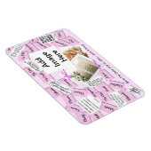 Fridge Magnet Wedding Enregistrer la date Invitati (Côté Droit)