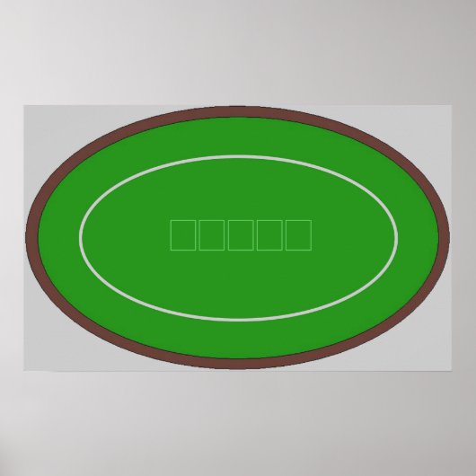 Fridge Poker ~LABEL~ Texas Holdem Kaart Table Poster (Voorkant)