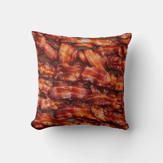 Fried Bacon. Ontbijtbare reeks Kussen (Voorkant)