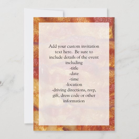 Fried Bacon Strip Kaart (Achterkant)