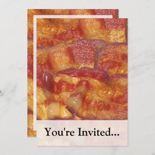 Fried Bacon Strip Kaart (Voorkant / Achterkant)