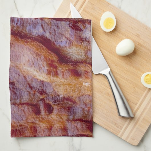 Fried bacon theedoek (Quarter Fold)