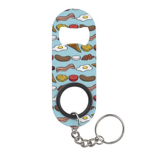 Fried Breakfast Sleutelhanger Flessenopener (Achterkant)