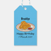 Fried cartoon-illustratie cadeaulabel (Achterkant)