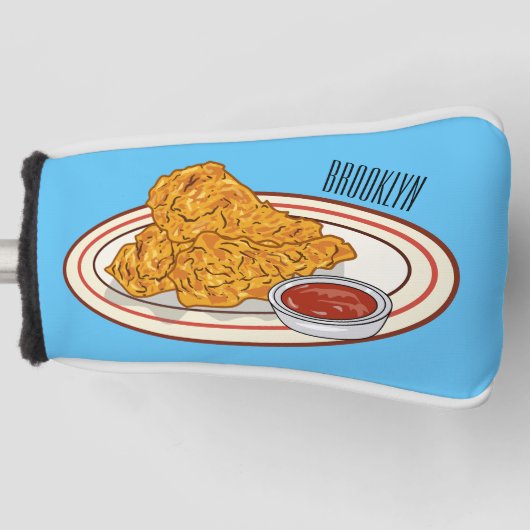 Fried cartoon-illustratie golfheadcover (Voorkant)