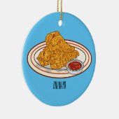 Fried cartoon-illustratie keramisch ornament (Rechts)