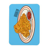 Fried cartoon-illustratie magneet (Verticaal)