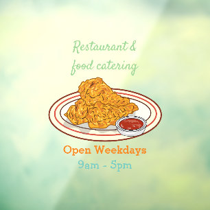 Fried cartoon-illustratie raamsticker