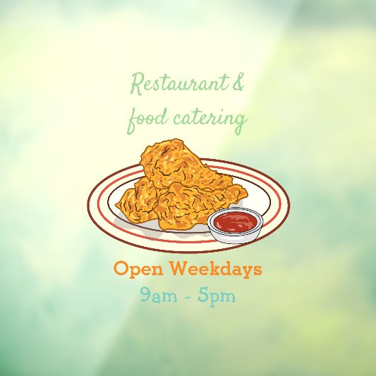 Fried cartoon-illustratie raamsticker (Vel 3)