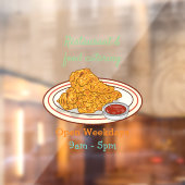 Fried cartoon-illustratie raamsticker (Vel 2)