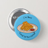 Fried cartoon-illustratie ronde button 5,7 cm (Voorkant /achterkant)