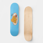 Fried cartoon-illustratie skateboard (Voorkant)