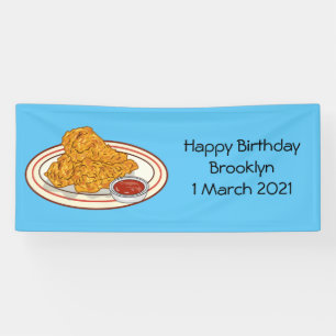 Fried cartoon-illustratie spandoek