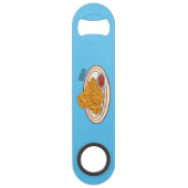 Fried cartoon-illustratie speed flessenopener (Voorkant)