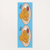 Fried cartoon-illustratie yogamat (Achterkant)