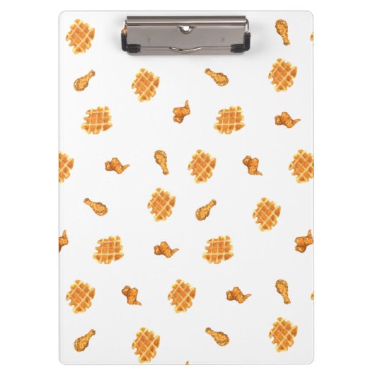 Fried Chicken and Waffles Pattern Klembord (Voorkant)
