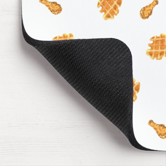 Fried Chicken and Waffles Pattern Muismat (Hoek)