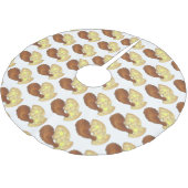 Fried Chicken Leg en Waffles Soul Southern Food Kerstboom Rok (Gekanteld)