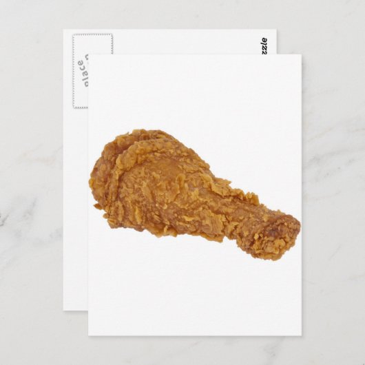 FRIED CHICKEN LEG FUN BRIEFKAART (Voorkant / Achterkant)