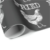 Fried Chicken Lover Boerderij Animal Pun Cadeaupapier (Rol Hoek)